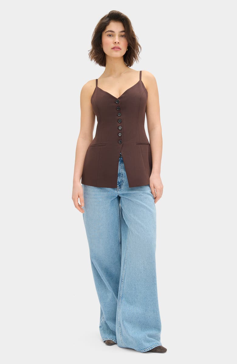 ALIGNE Manhattan Sleeveless Top, Alternate, color, Chocolate