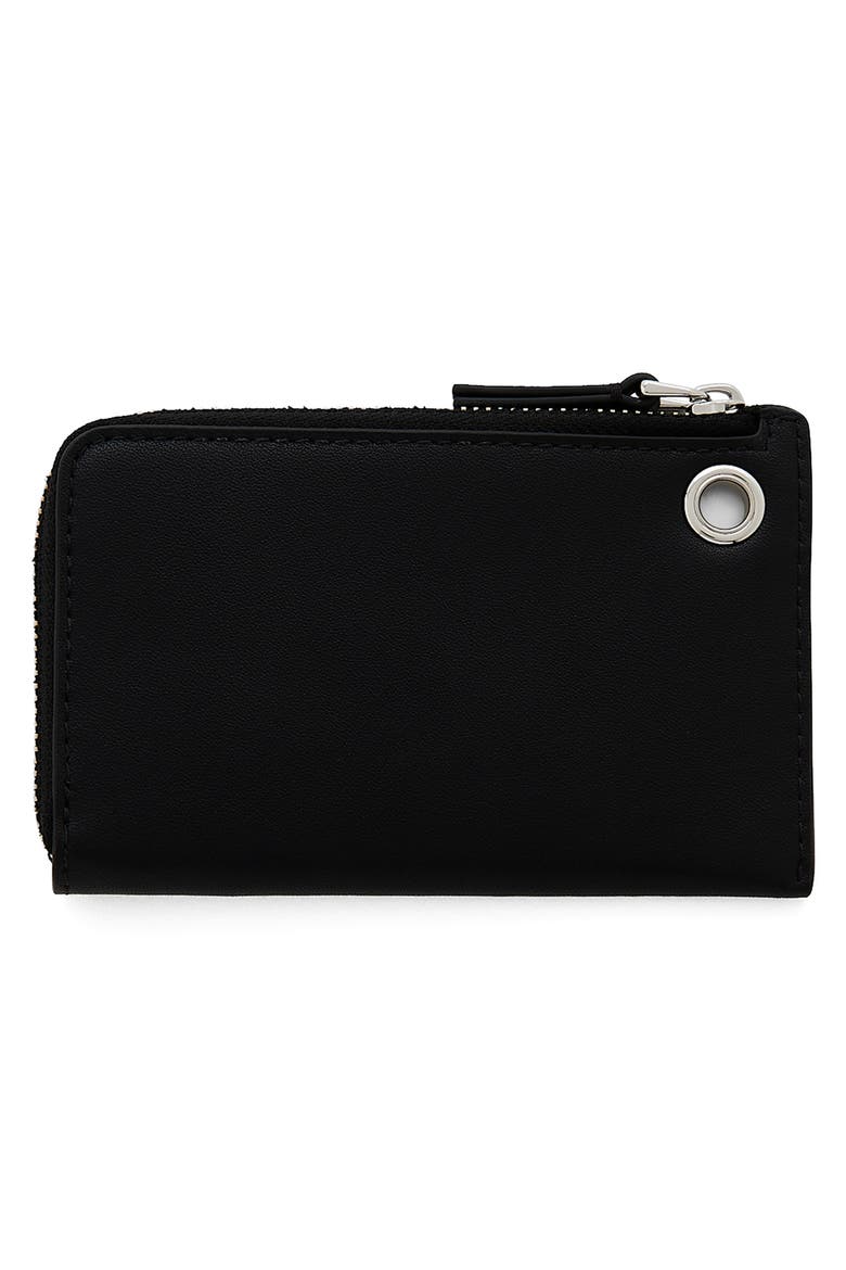 The Charm Top Zip Wallet, Alternate, color, BLACK