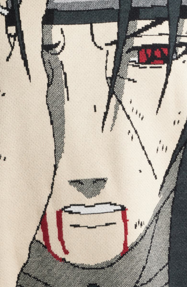 VERYRARE Mangekyo Meltdown Jacquard Graphic Crewneck Sweater, Alternate, color, Ivory Multi