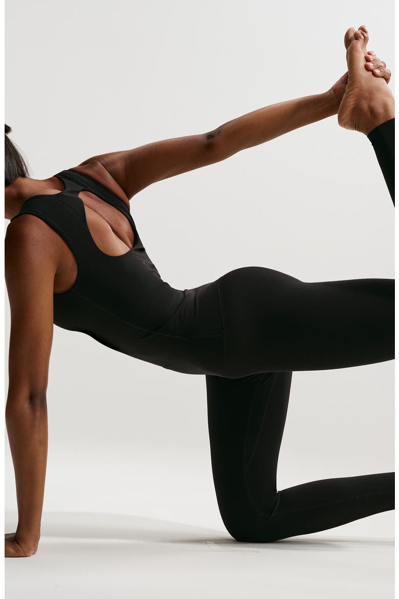 Zenvy Dri-FIT High Waist U-Seam Leggings, Alternate, color, BLACK/ COOL GREY