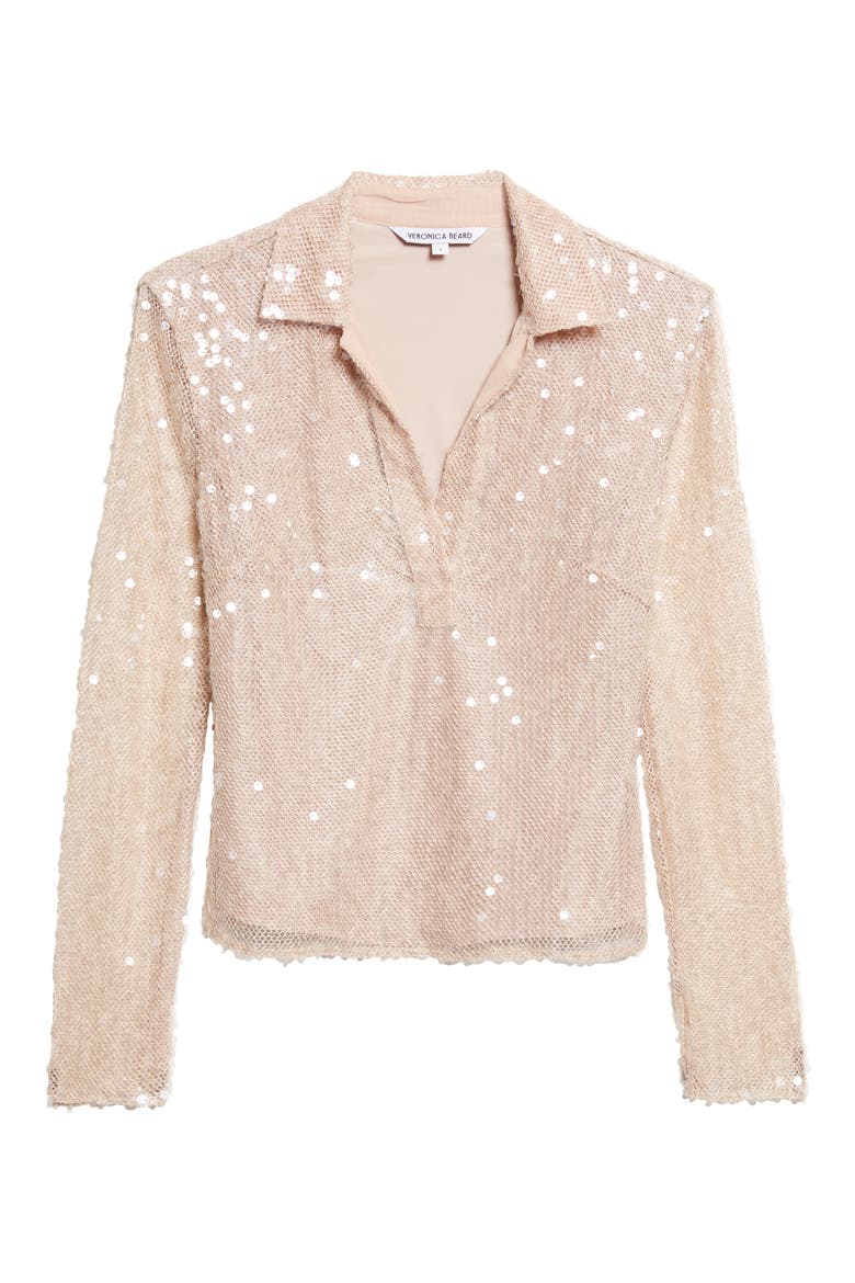 Meryl Sequin Top, Alternate, color, CHAMPAGNE