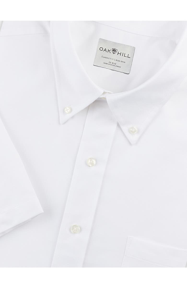 Oak Hill by DXL Pinpoint Dress Shirt, Alternate, color, White