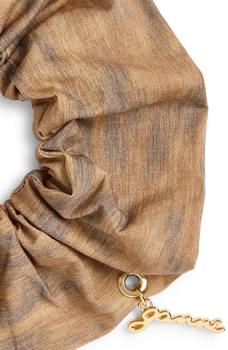 Ganni Ikat Scrunchie, Alternate, color, Burro