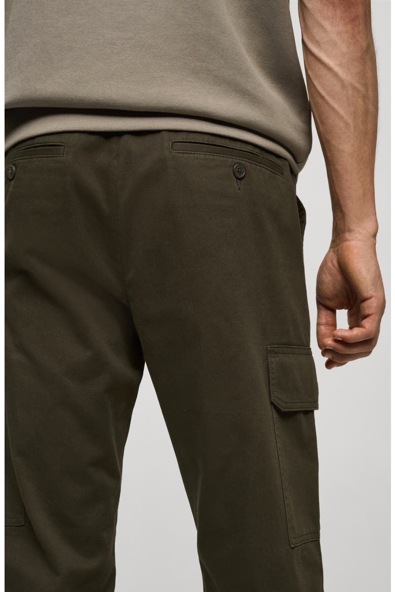 Straight Leg Twill Cargo Pants, Alternate, color, KHAKI GREEN