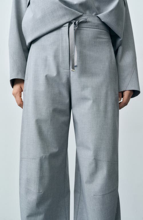 MANGO MANGO BARILE BARREL LEG DRAWSTRING PANTS