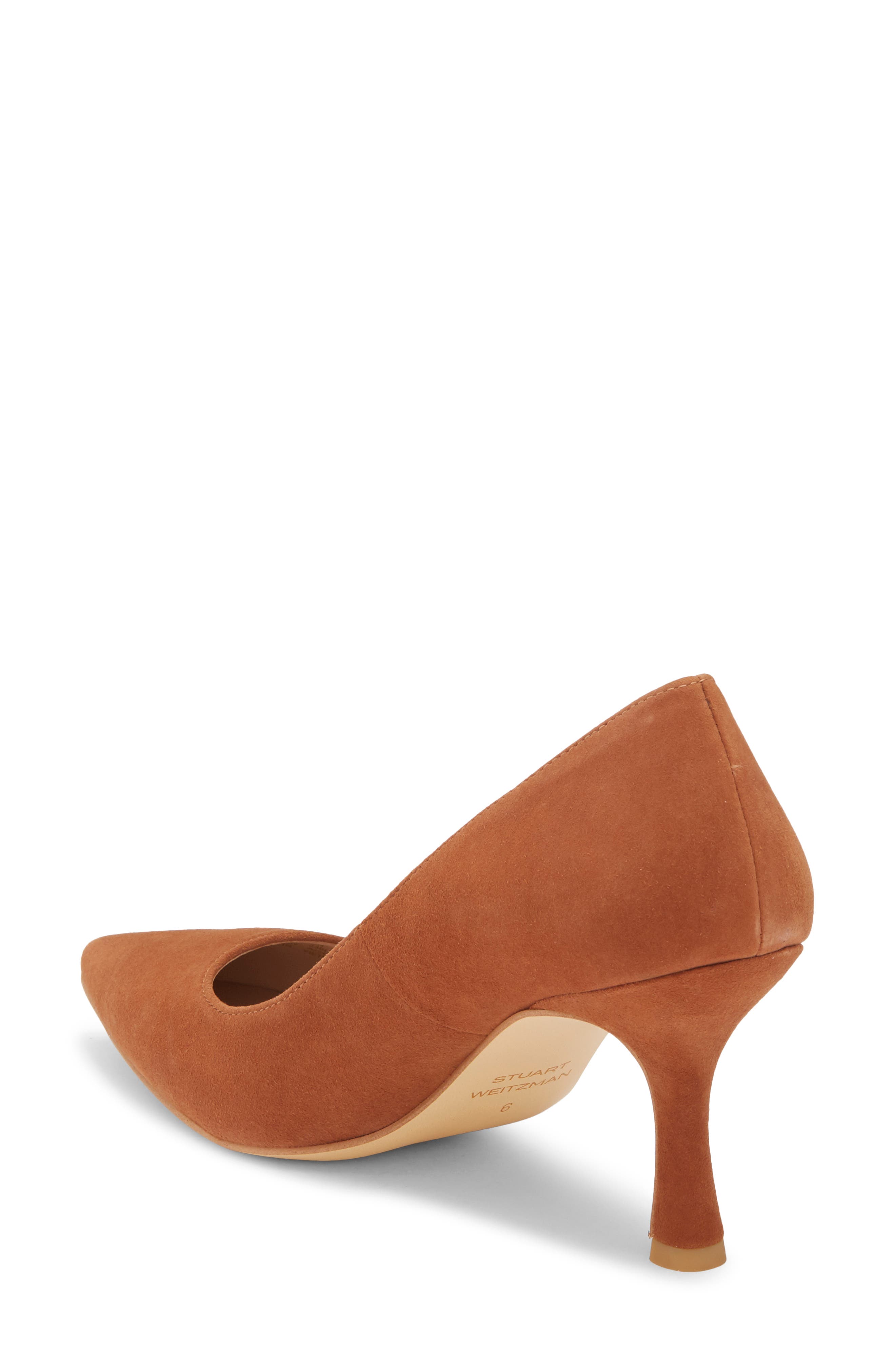 Isla Leather Pump, Alternate, color, SADDLE
