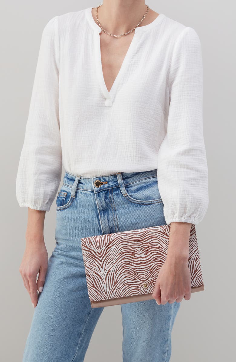 HOBO Farrow Leather Clutch, Alternate, color,