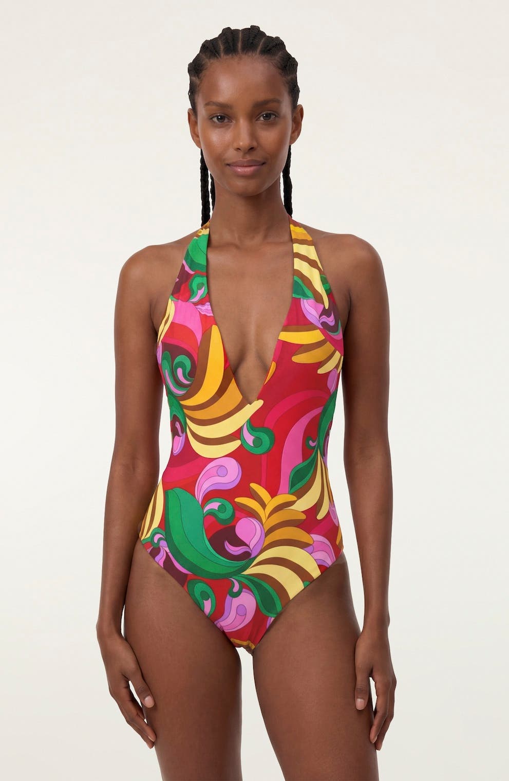 Halter Neck One-Piece Swimsuit (Women) | Nordstrom