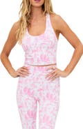 Beach Riot Yara Print Racerback Crop Tank