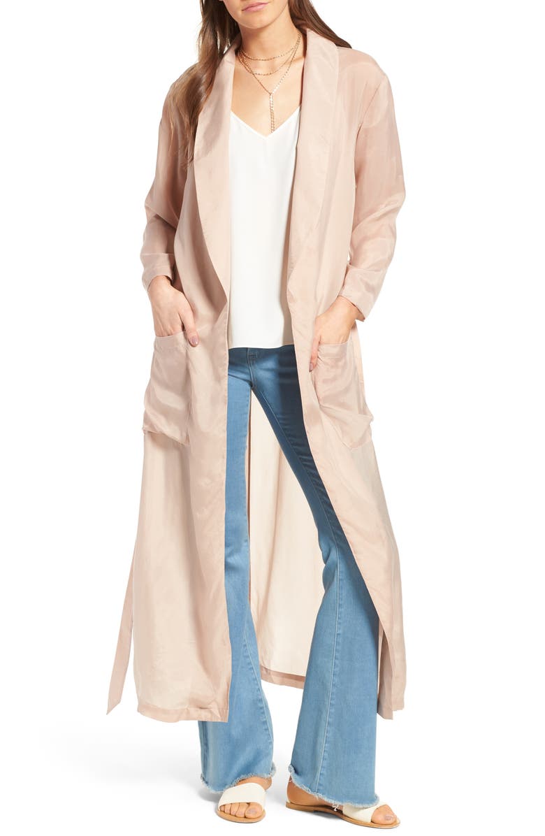 Trouvé Belted Duster Jacket, Main, color,