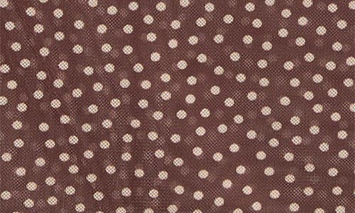Reformation Elio Polka Dot One-shoulder Knit Top In Brown