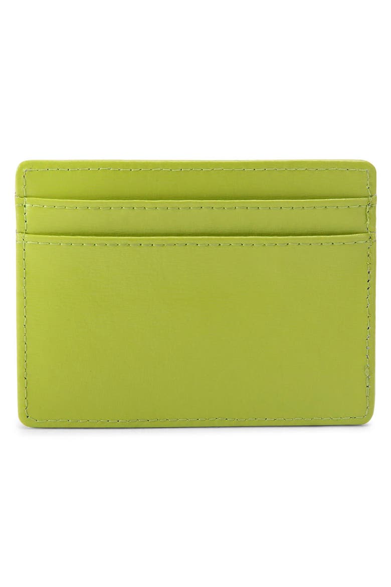 Bond Leather Card Holder, Alternate, color, BRIGHT GREEN