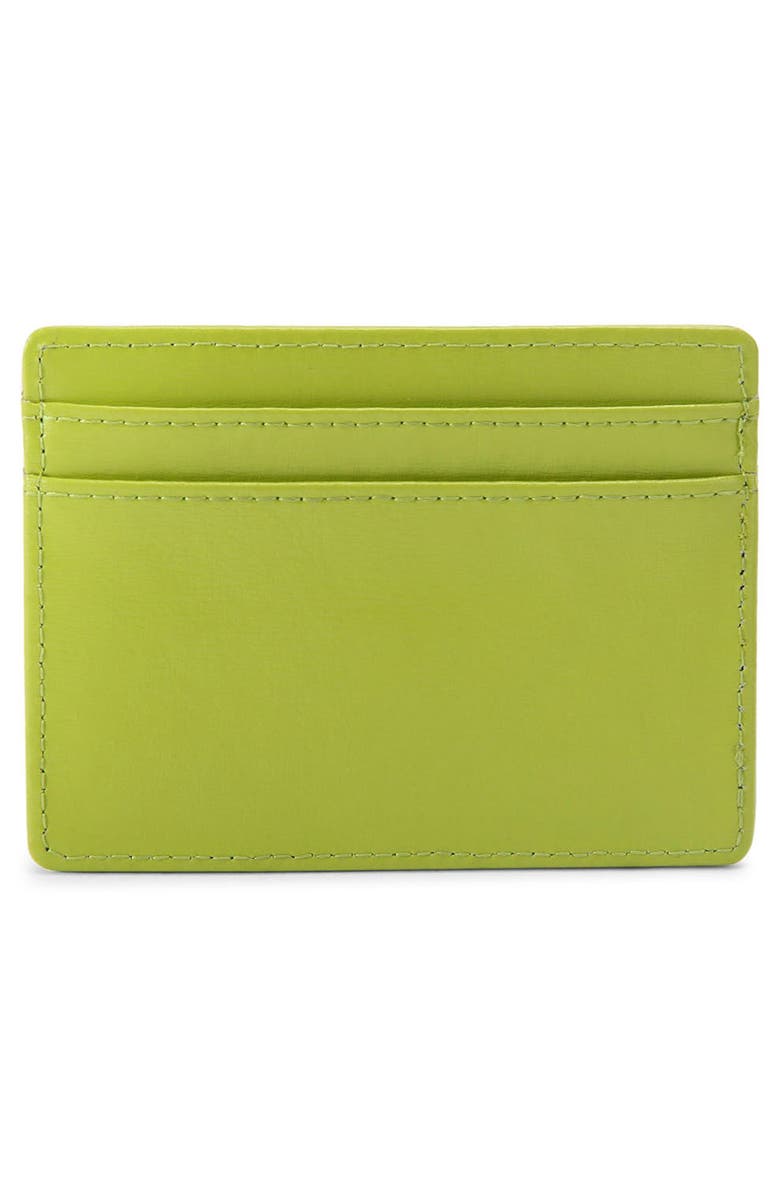 Kurt Geiger London Bond Leather Card Holder, Alternate, color, Bright Green