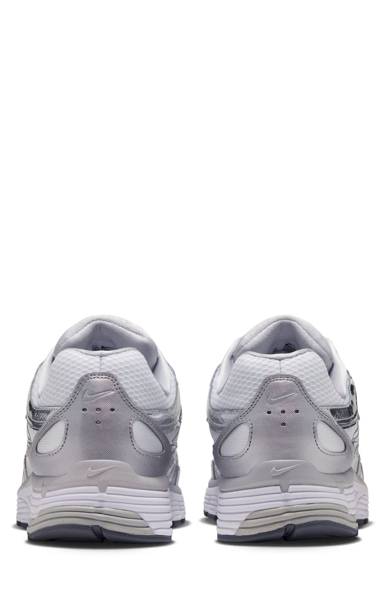 P-6000 Sneaker, Alternate, color, WHITE/ METALLIC SILVER