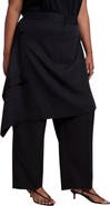 ELOQUII Skirt Overlay Wide Leg Pant