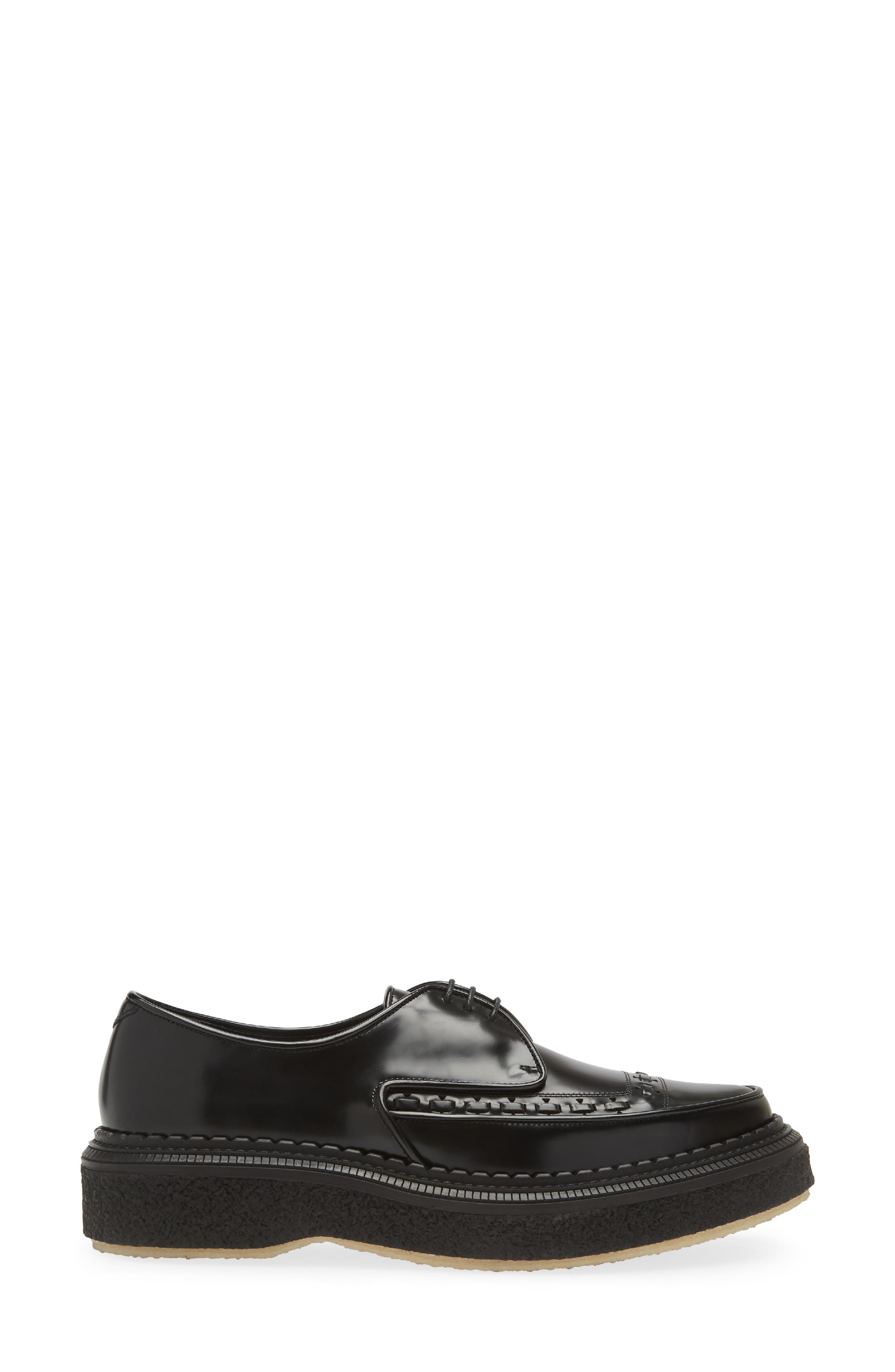 Creeper Sole Derby, Alternate, color, BLACK