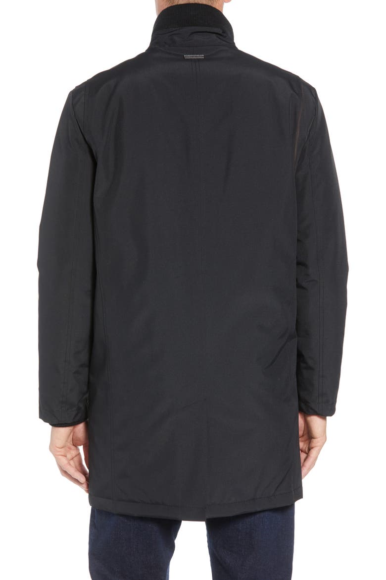 Cullen Oxford Car Coat, Alternate, color, BLACK