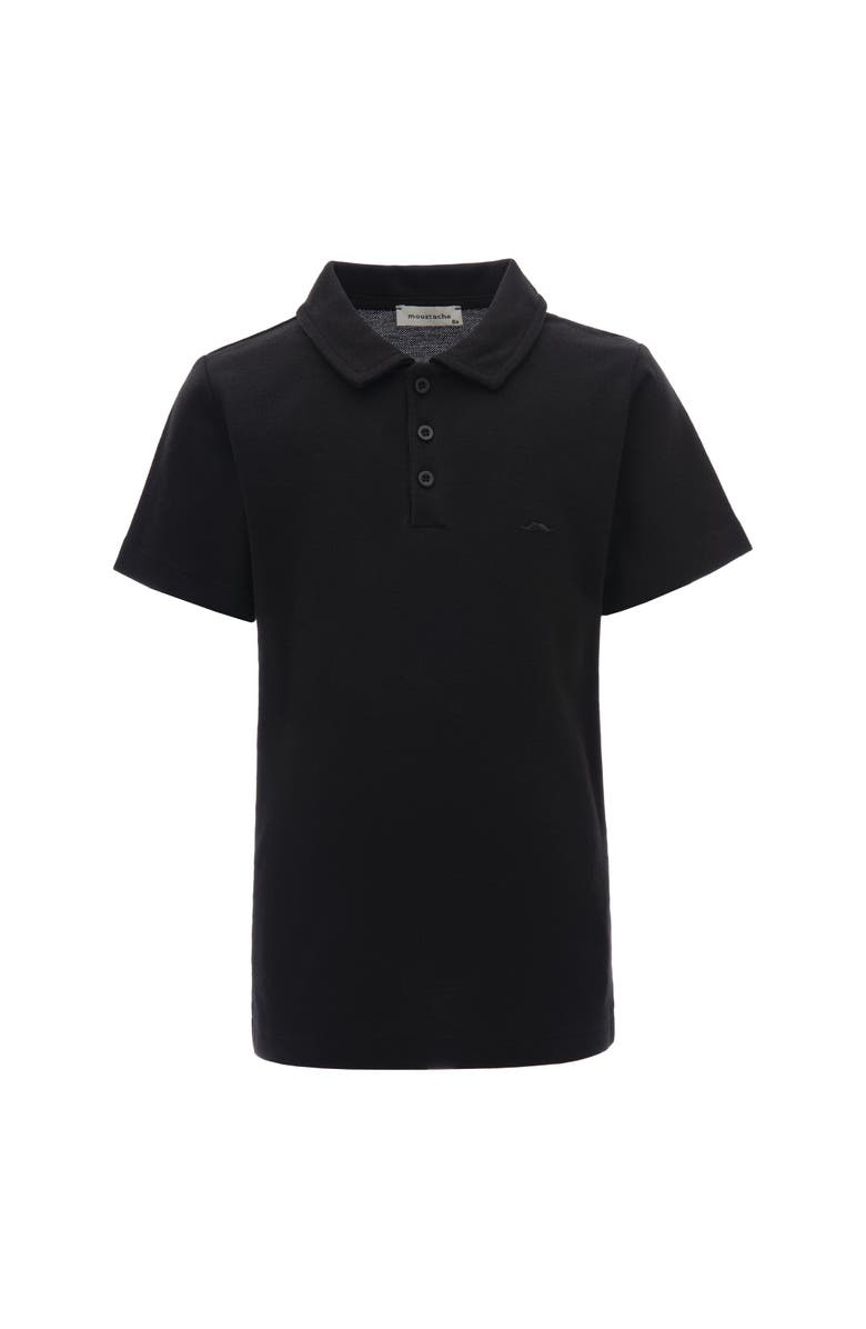 MOUSTACHE Solid Polo Shirt, Main, color, Black