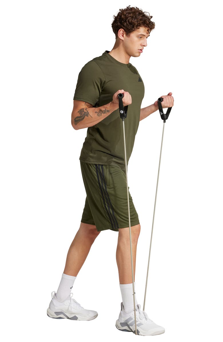 adidas Training Essentials Feel Ready Climacool T-Shirt, Alternate, color, Night Cargo/ Black