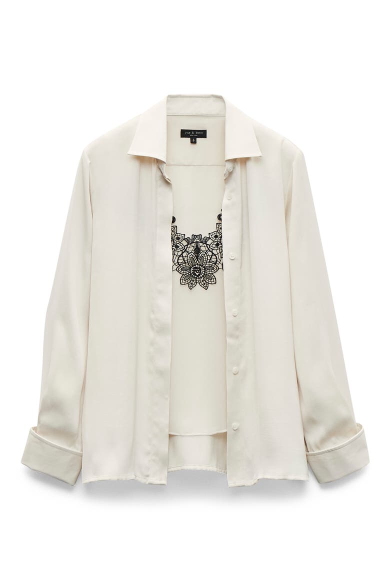 Button Front Camisole Blouse, Alternate, color, IVORY