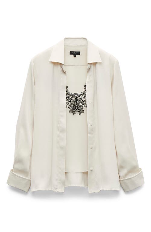 Rag & Bone Venus Popover Blouse Ivory In White