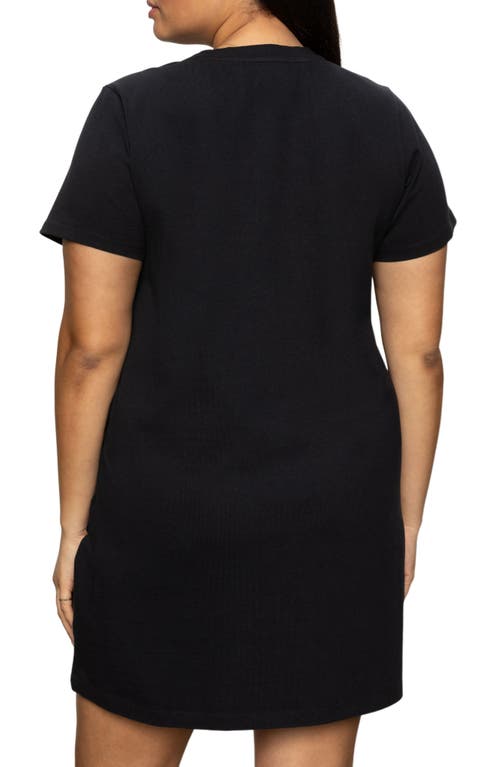 Sanctuary The Only One Embroidered Cotton Minidress In Black