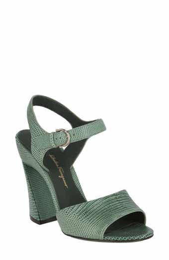 FERRAGAMO Aede Snakeskin Embossed Sandal