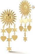 CHLOE AND MADISON Celestial Drop Earrings