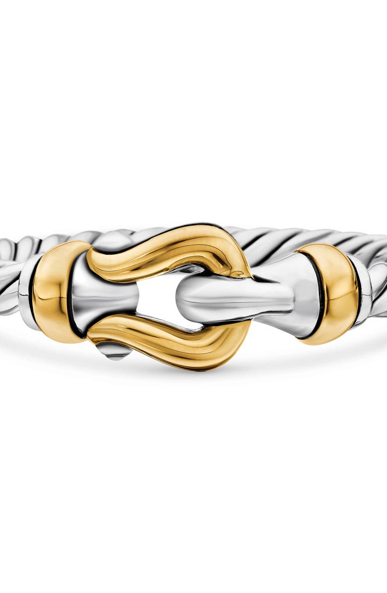 David Yurman Cable Collectibles Petite Buckle Ring, Alternate, color, Silver