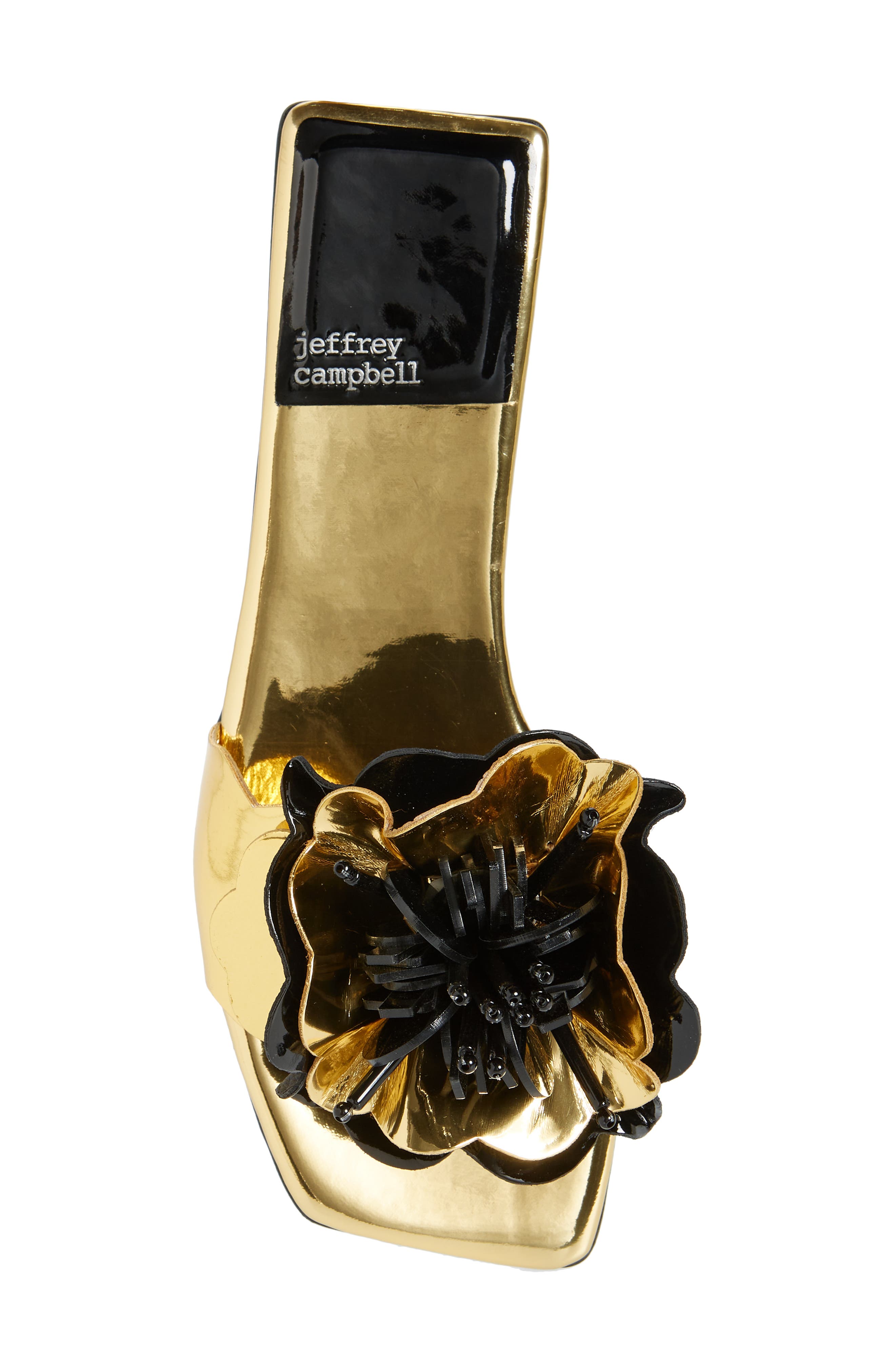 Bloomsday Sandal, Alternate, color, BLACK GOLD COMBO