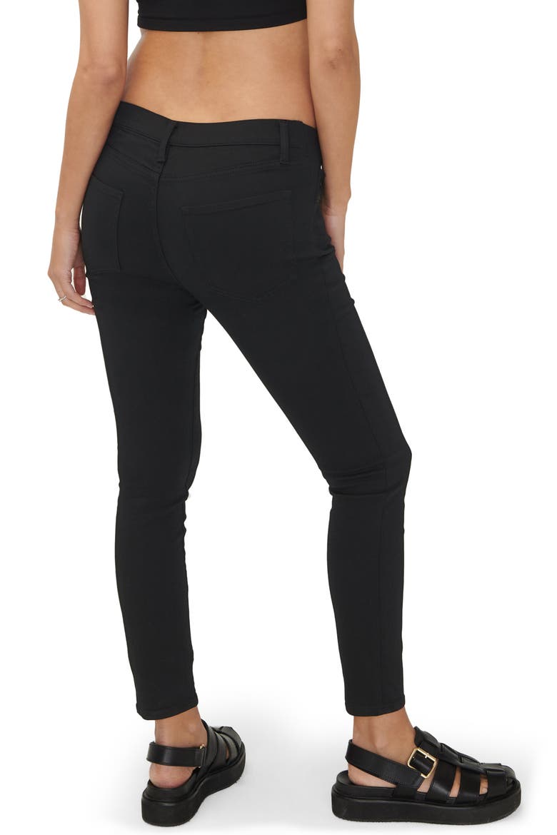 The Under The Bump Slim Maternity Jeans, Alternate, color, JET BLACK