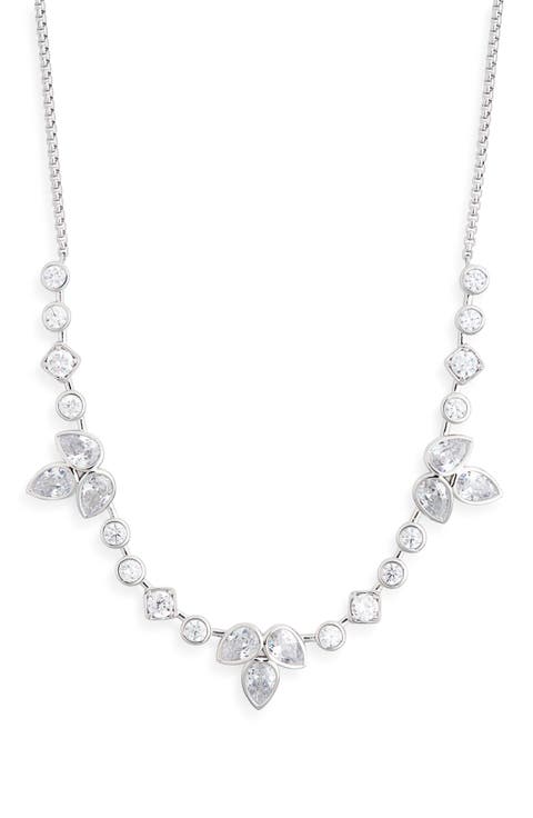 Sweetpea CZ Frontal Necklace