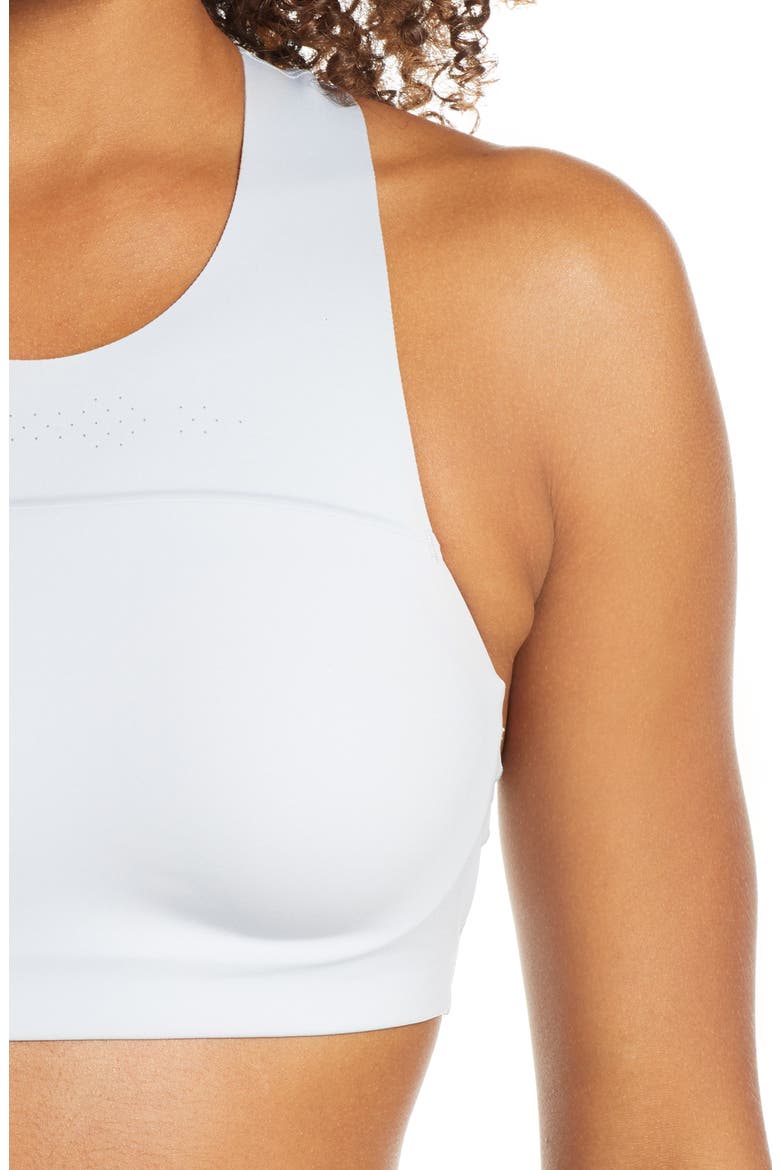 Low Impact High Neck Wireless Sports Bra, Alternate, color, LIGHT GREY