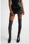 Oblique Vinyl Miniskirt