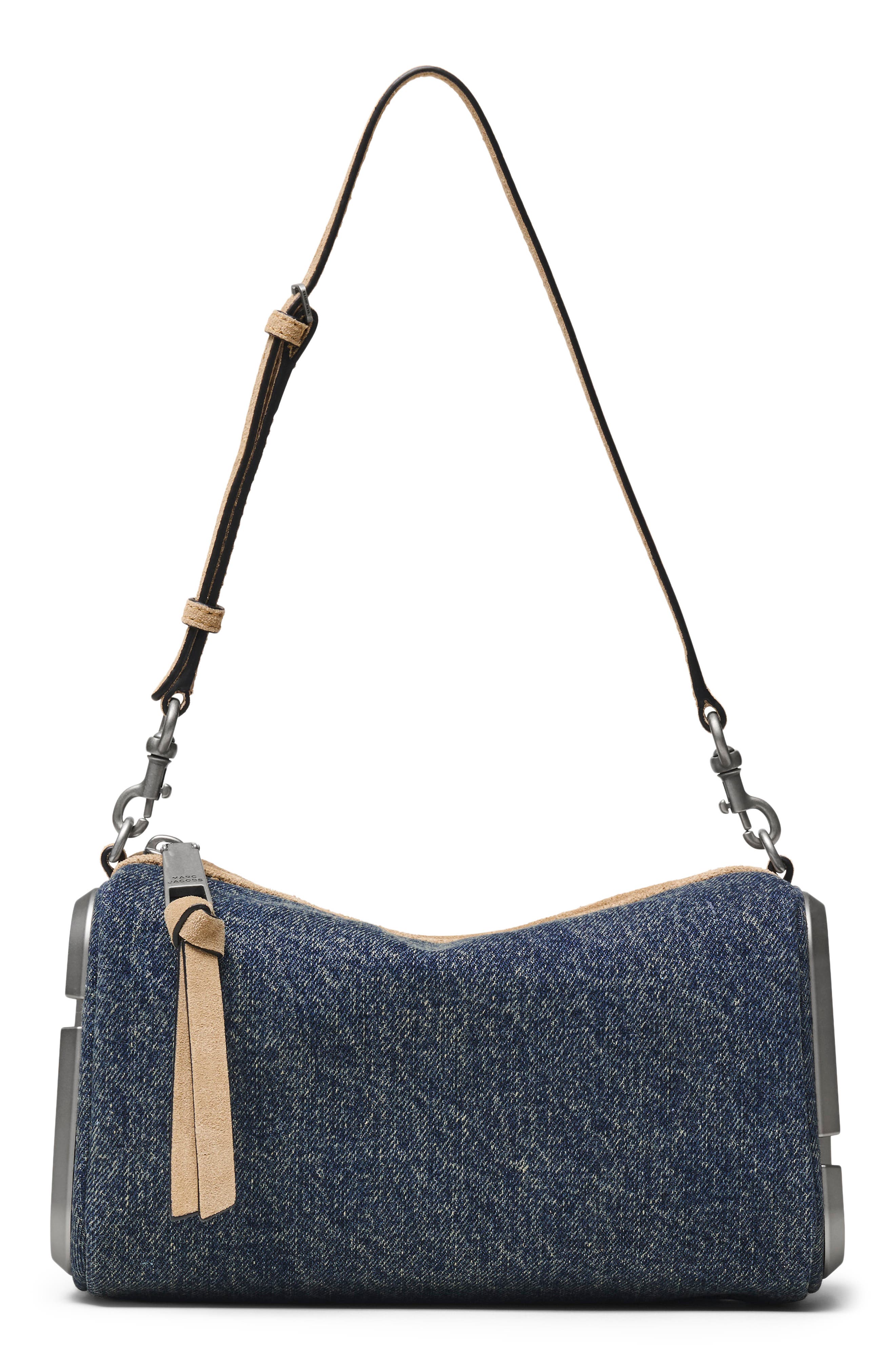 Marc Jacobs The Snapshot Denim Shoulder Bag, Main, color, Dark Wash Indigo
