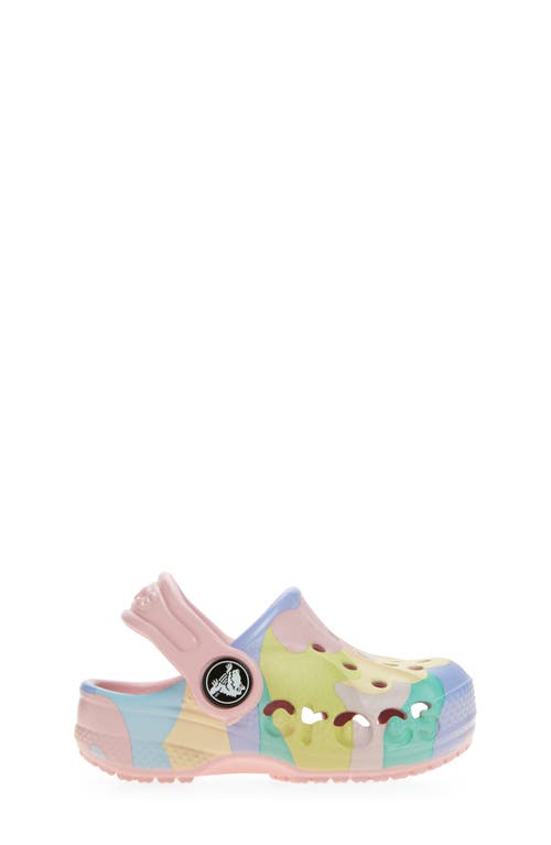 Crocs Kids' Baya Print Clog In Petal Pink