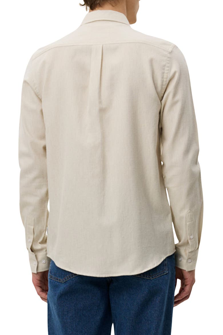 Desert Regular Fit Cotton Button-Down Shirt, Alternate, color, IVORY