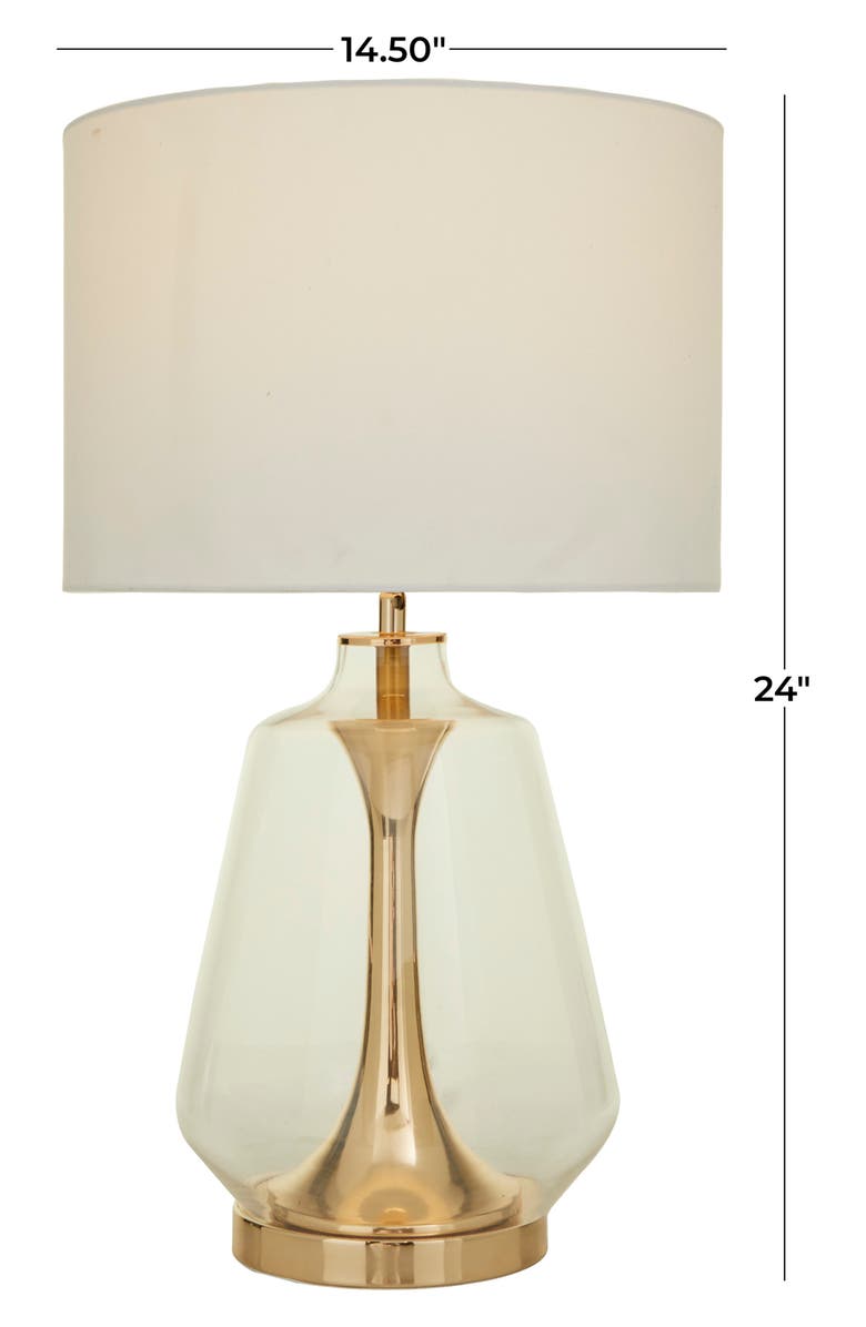 COSMO BY COSMOPOLITAN Gold Glass Table Lamp, Alternate, color, 