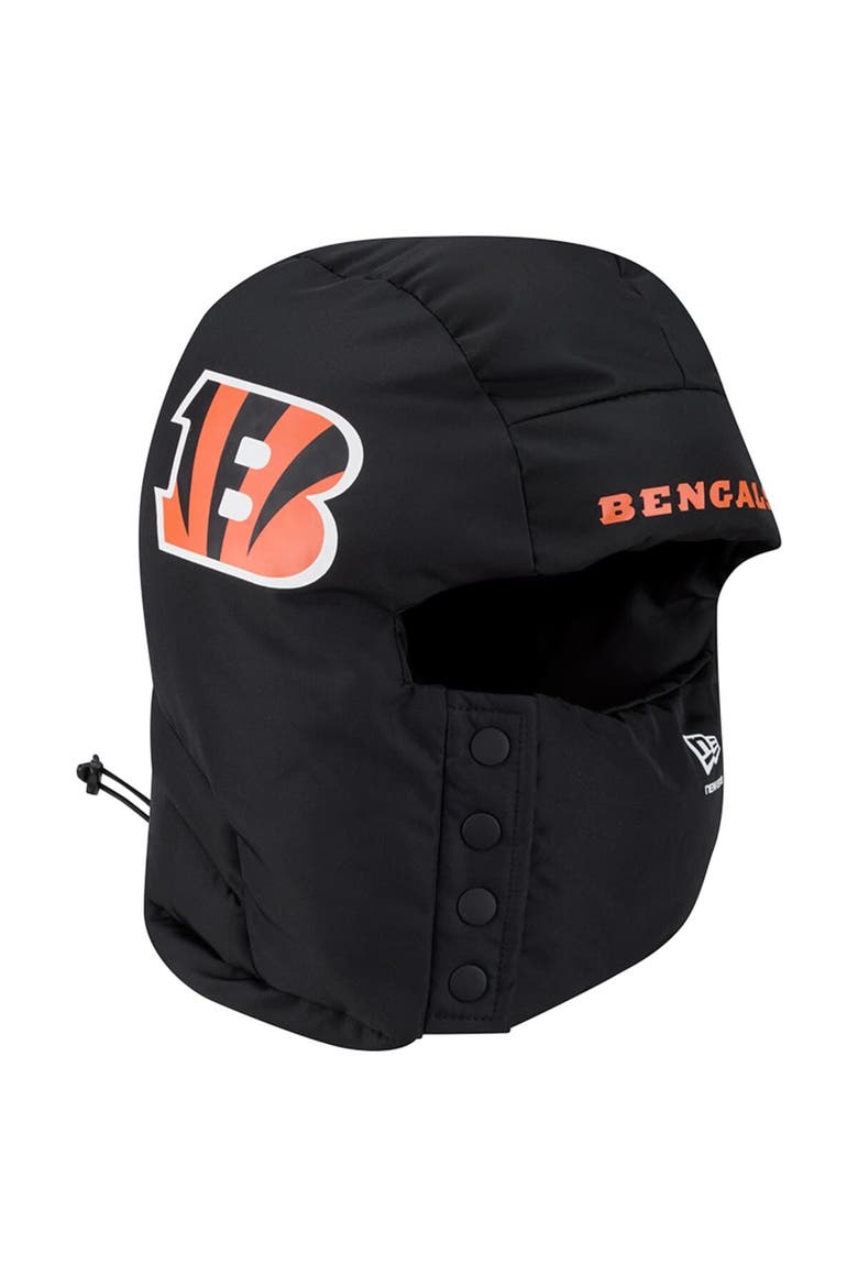 Men's New Era  Black Cincinnati Bengals Puffer Balaclava, Main, color, Black