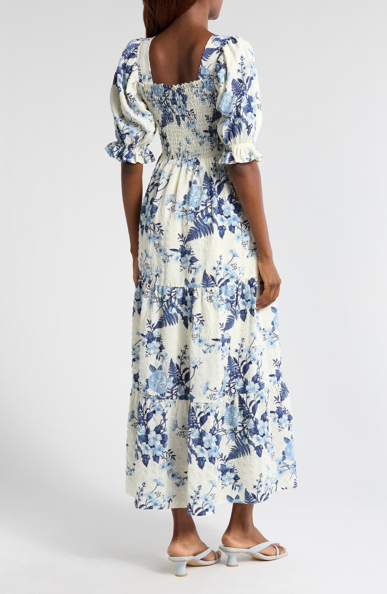 Chelsea28 Smocked Bodice Maxi Dress, Alternate, color, 