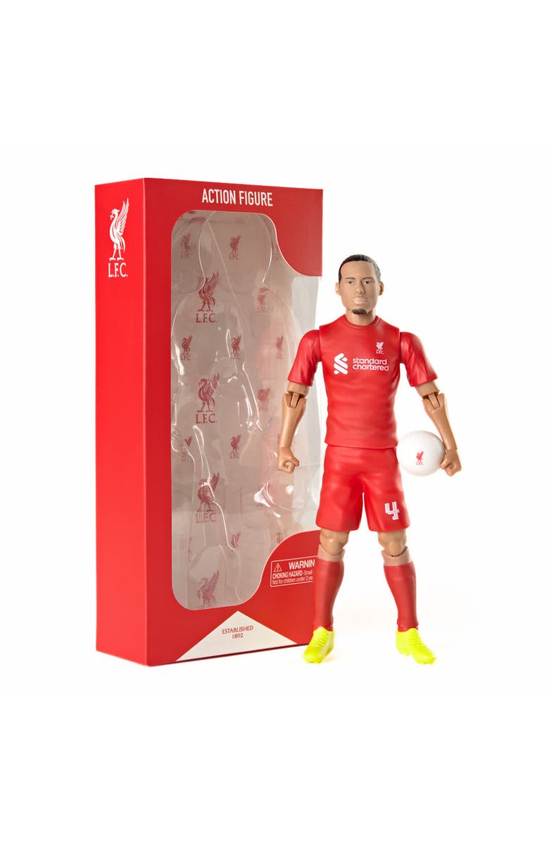 Banbo Toys SOCKERS Liverpool F.C. Virgil Van Dijk 8" Collectible Soccer Action Figure, Main, color, Red