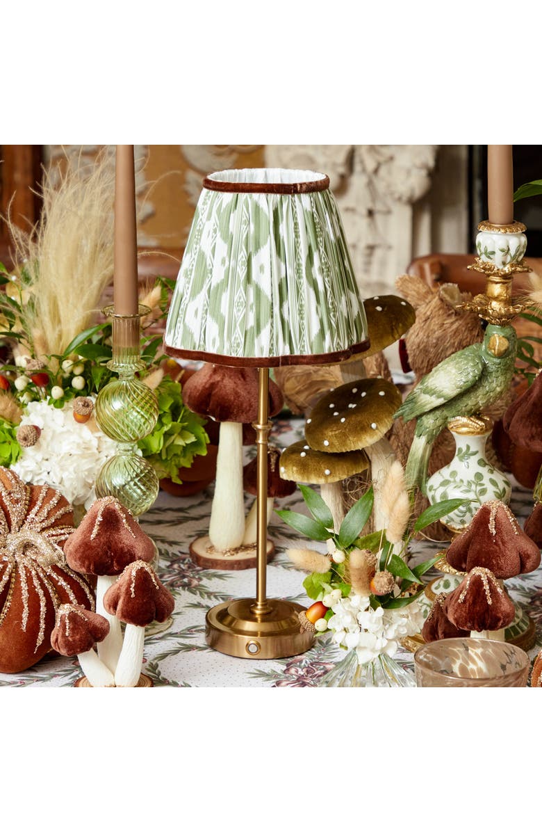 Mrs. Alice Ikat Lampshade, Alternate, color, Green