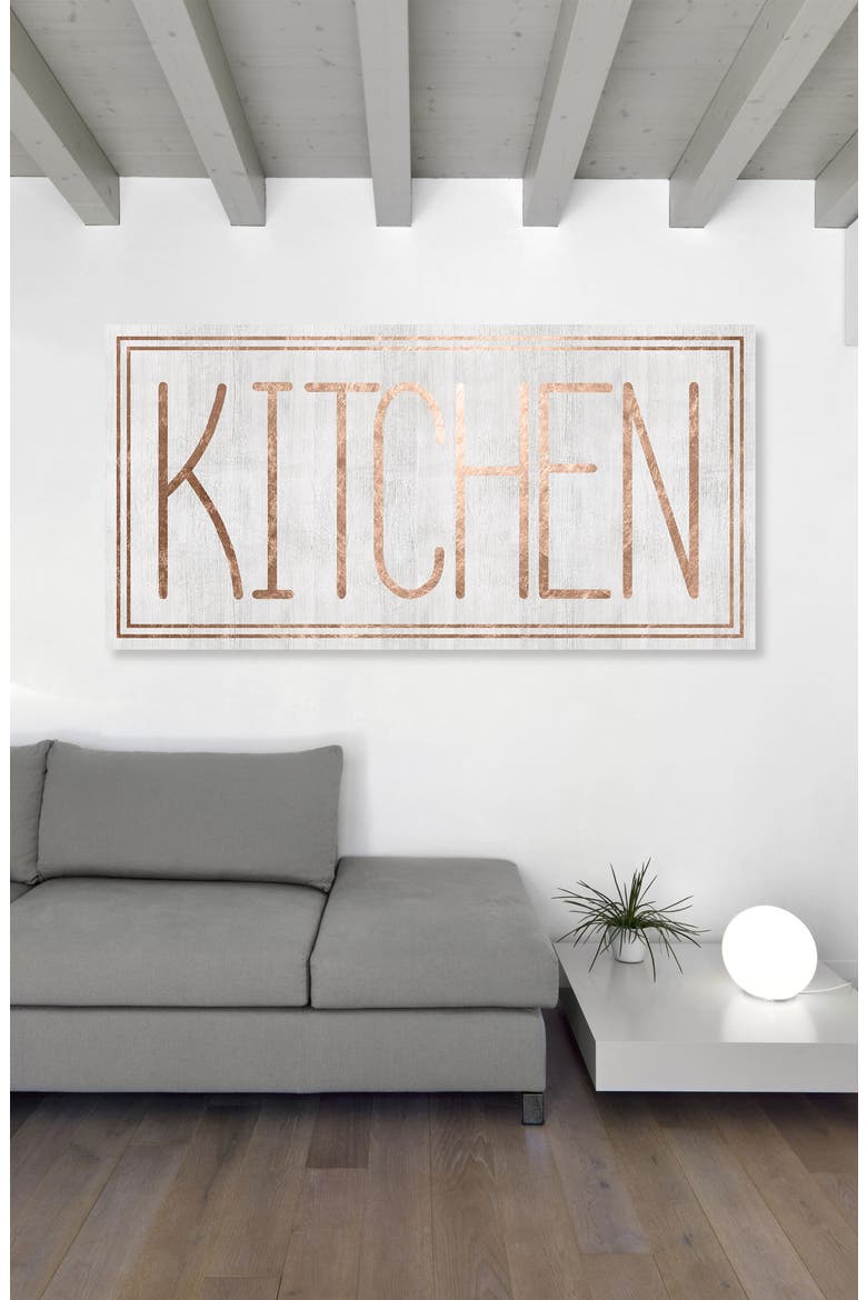 Kitchen Canvas Wall Art, Alternate, color, WHITE