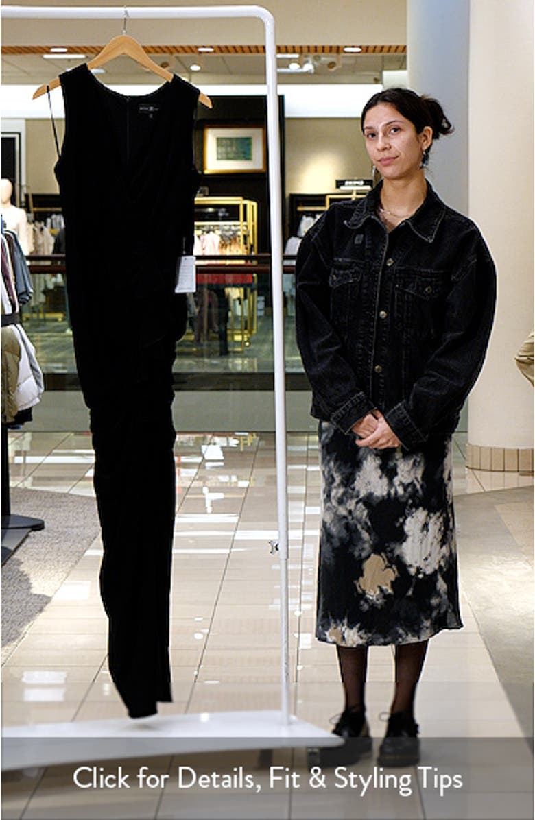 Ruched Side Slit Sleeveless Gown, sales video thumbnail