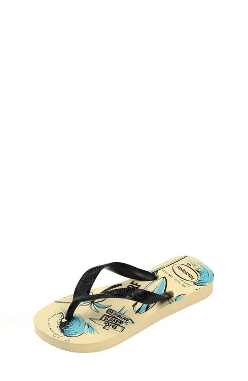 Havaianas Printed Footbed Flip-flops In Buttercream