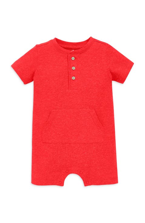 Baby Heathered Henley Shortie
