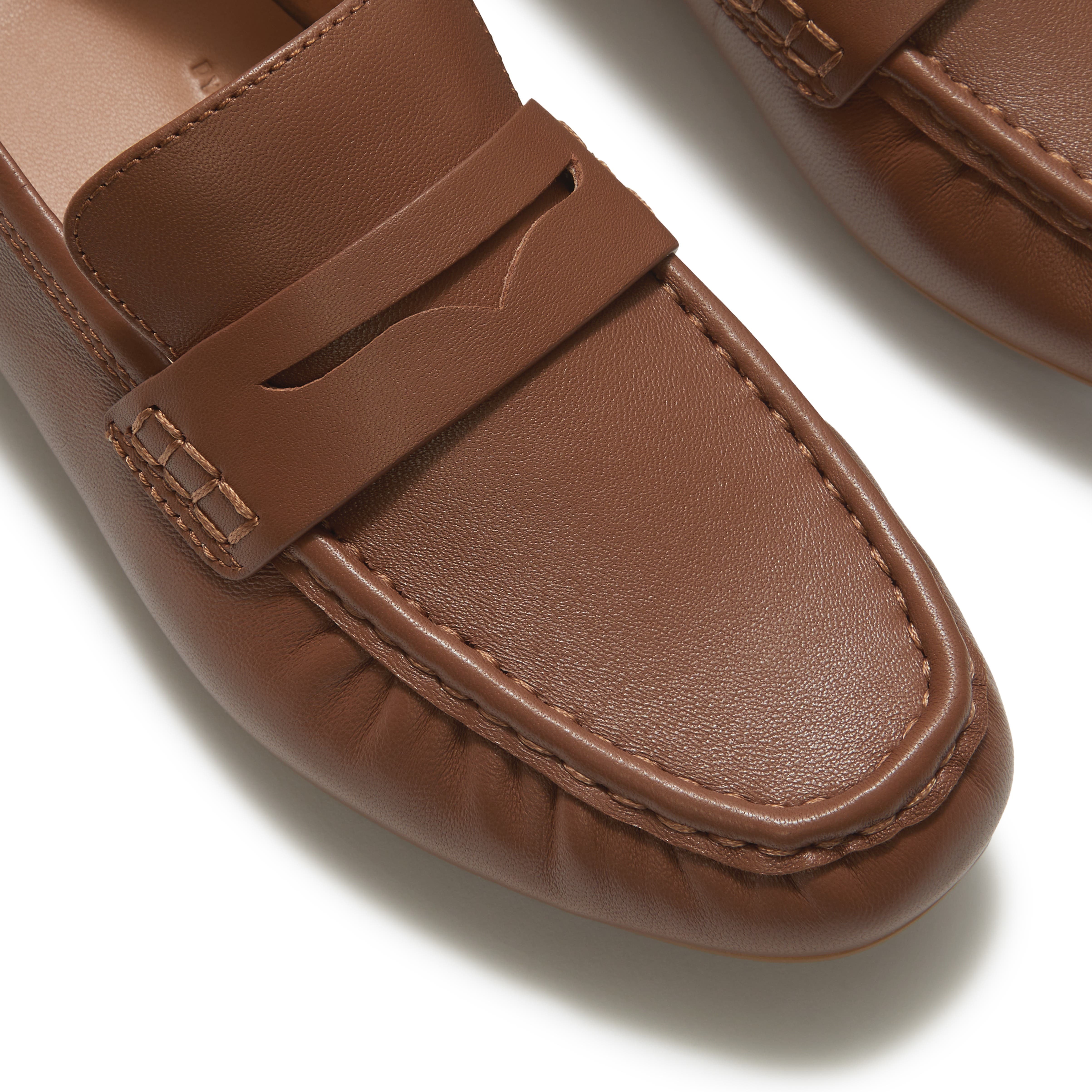 Delicato Leather Loafers, Alternate, color, Terracotta Tan