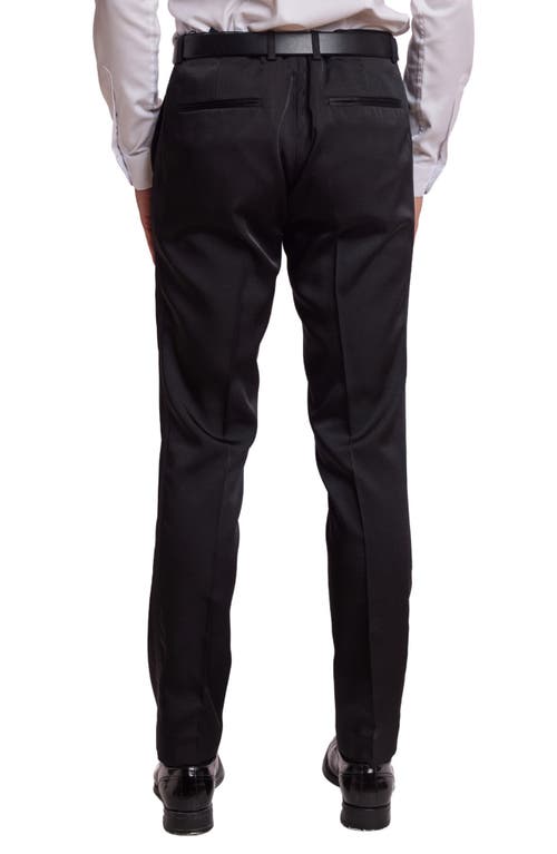 Paisley & Gray Sloane Slim Fit Tuxedo Pants In Black