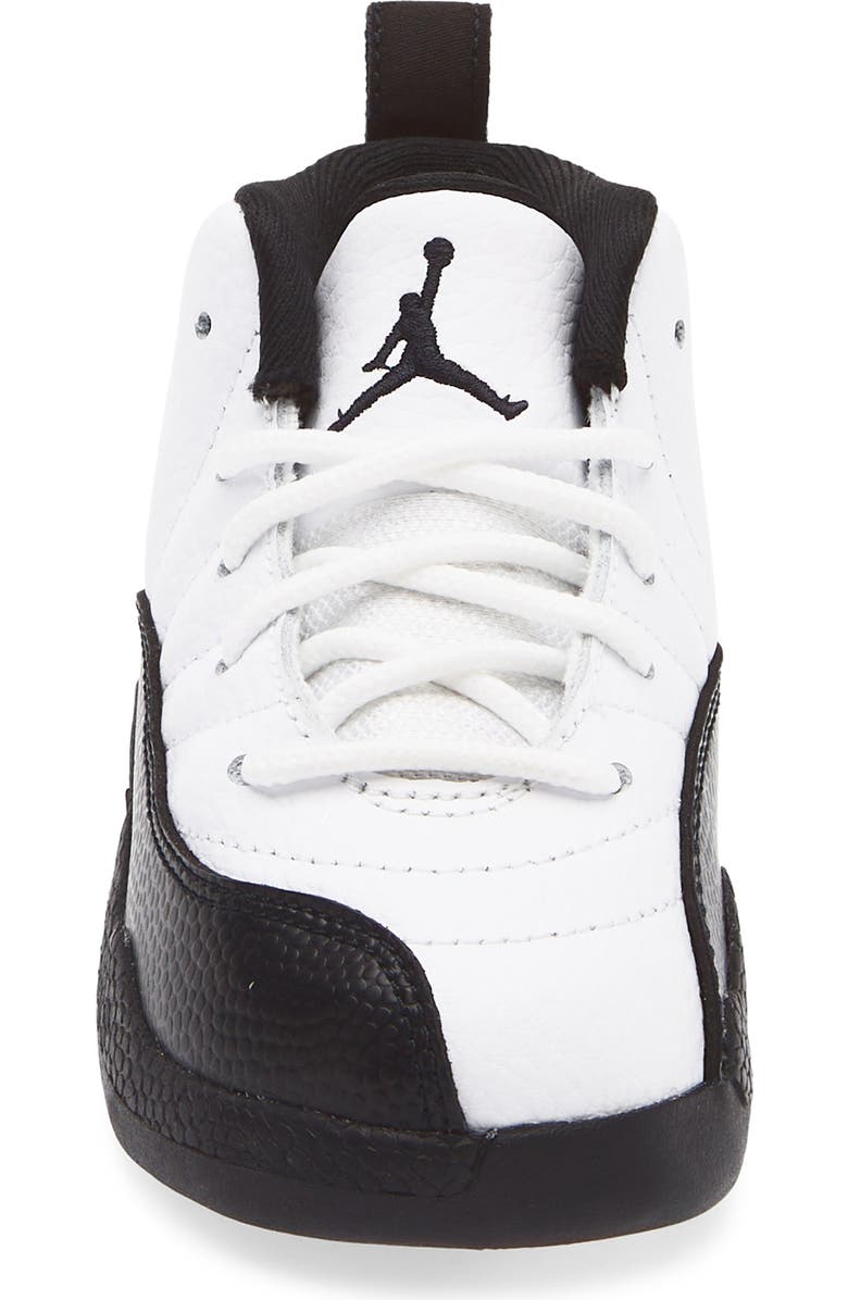 Nike Kids' Air Jordan 12 Retro Basketball Sneaker, Alternate, color, 117 White/Black