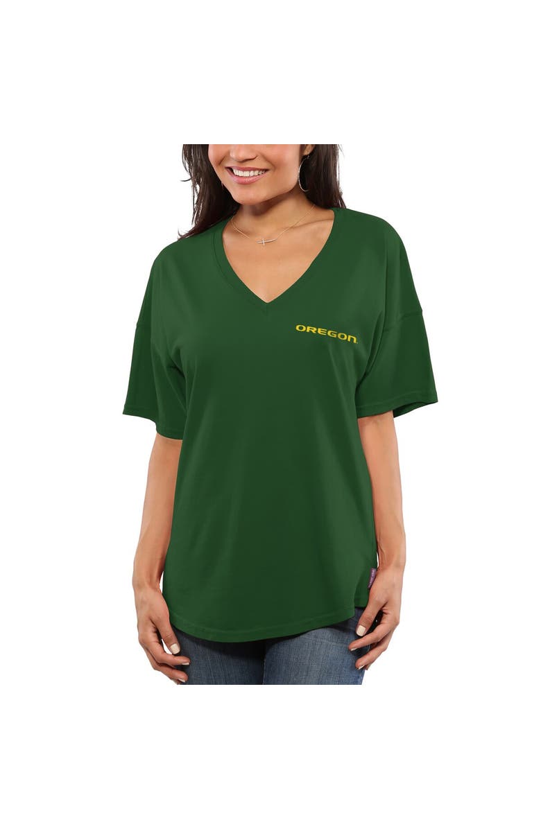 SPIRIT JERSEY Women's Green Oregon Ducks Spirit Jersey Oversized T-Shirt, Alternate, color, 